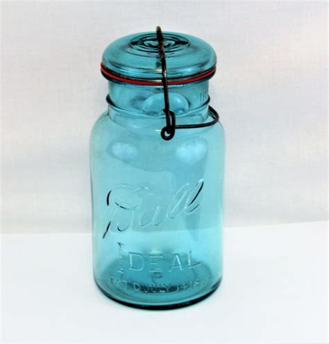 1920s Ball Ideal Fruit Jar Canning Jar Antique Farm Decor