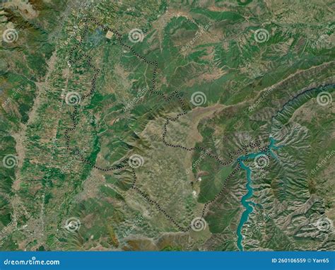 Brvenica Macedonia High Res Satellite No Legend Stock Illustration