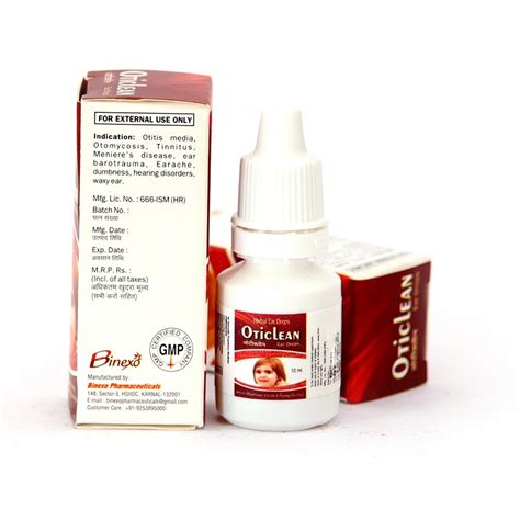 Oticlean Ear Drops Packaging Type Dropper Bottle Packaging Size