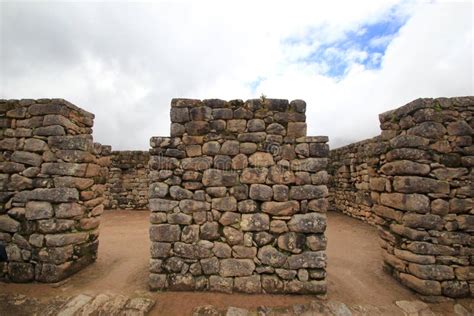 Walls of Inca S Temple of Machu Picchu Stock Image - Image of bastion ...