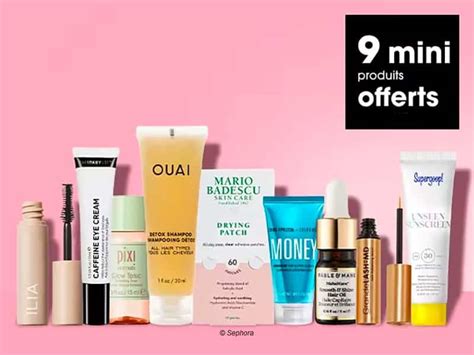 Sephora Box Octobre 2023 9 Mini Produits Offerts