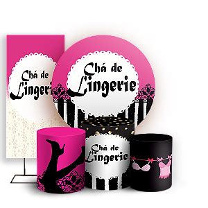 KIT Redondo Trio e Faixa Cha De Lingerie Sublimado D Sublitex painéis sublimados