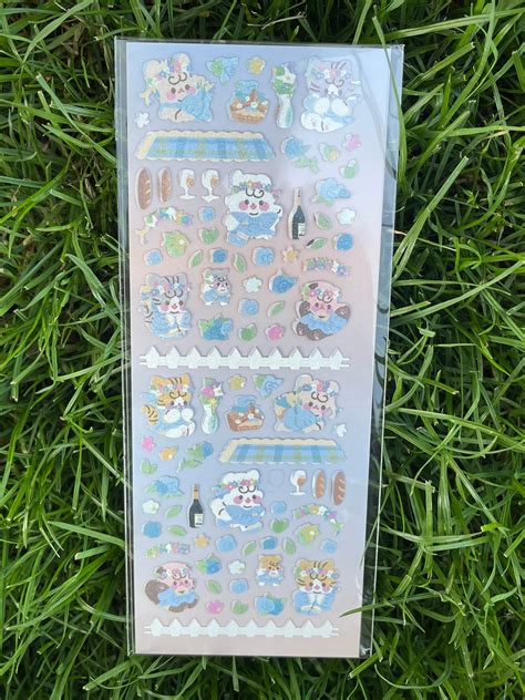 Cute Cartoon Sticker Sheets Kawaii Sticker Sheets Etsy