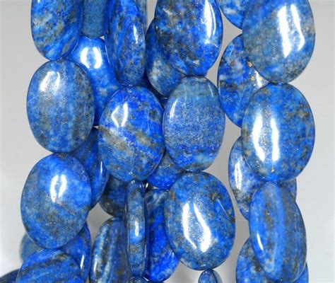 X Mm Nat Rliche Lapis Lazuli Edelstein Grade A Blau Oval Lose Perlen