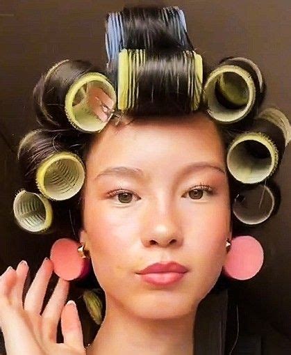 Hair Rollers Curlers Asian Perm Roller Set Suits For Women Curly