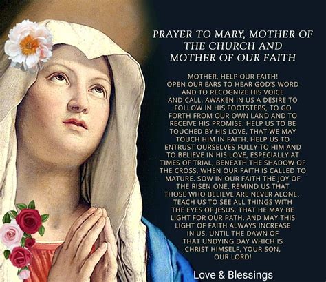 Mary Mother Of The Church Prayers To Mary True Devotion To Mary Hear God