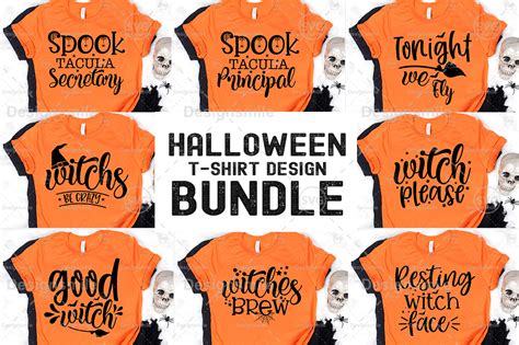 Halloween T Shirt Design Bundle Graphic By Buysvgbundles · Creative Fabrica