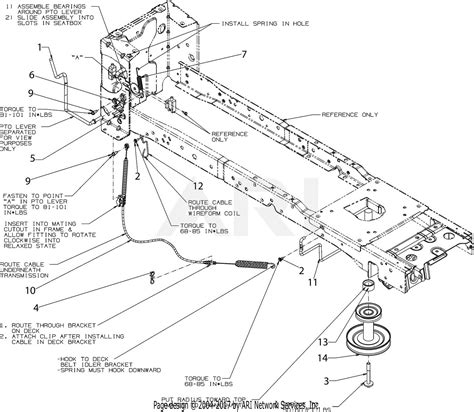 Troy Bilt 13AAA1BT066 Super Bronco 46 Hydro 2018 Parts Diagram For