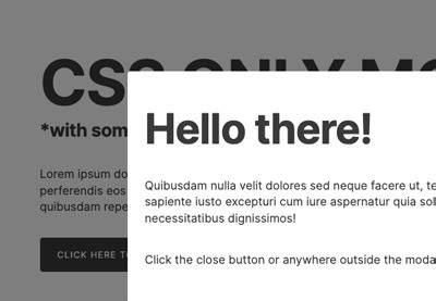 What Is A Modal And How To Build A Css Only Modal Sirrona Web Design