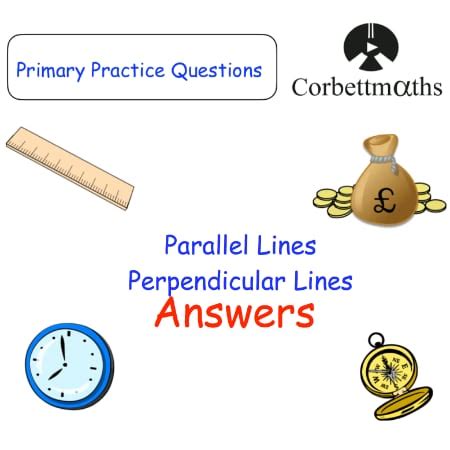 Parallel Perpendicular Lines Answers Corbettmaths Primary