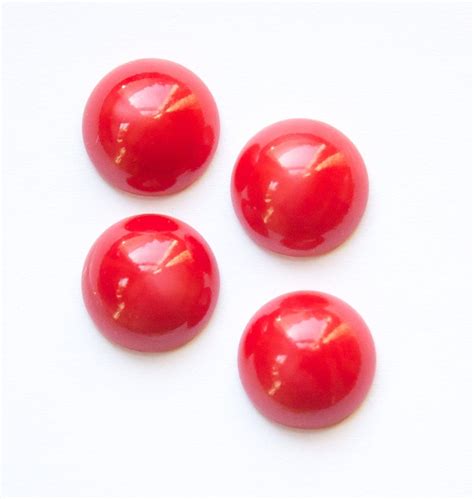 Vintage Opaque Red With Silky Swirls Glass Cabochons 13mm Cab704z Etsy Swirls Red Glass Opaque