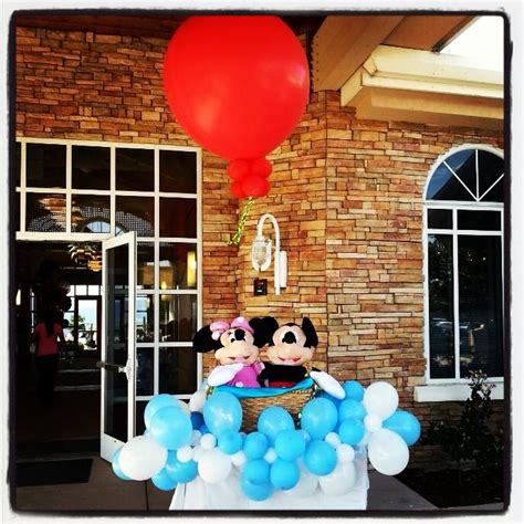 Mini And Mickey Hot Air Balloon Display Balloon Display Balloons Air Balloon