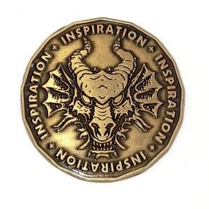 Inspiration Coin Tokens antique Gold for D&D, Dungeons and Dragons, and ...