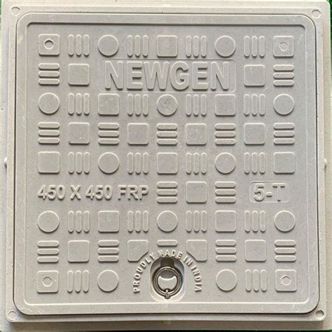 Full Floor Square Newgen FRP Manhole Cover Capacity 5 Ton Size