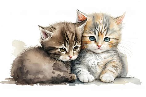 Free Watercolor Cats Demo