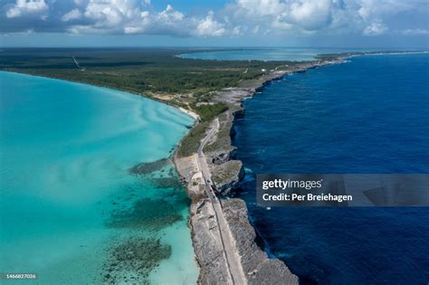 Glass Window Bridge Aerial Eleuthera Bahamas High-Res Stock Photo ...