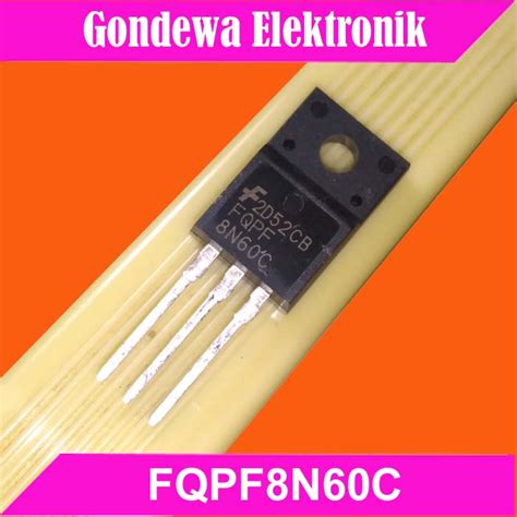 Jual FQPF8N60C FQPF 8N60 8N60C N Channel Mosfet 7 5A 600V TO 220F