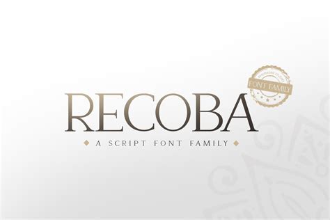 Шрифт Recoba