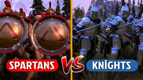 SPARTANS VS KNİGHTS Ultimate Epic Battle Simulator YouTube