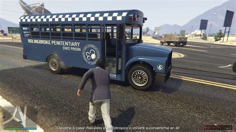 Grand Theft Auto V Online Fuga De La Prision Autobus Youtube