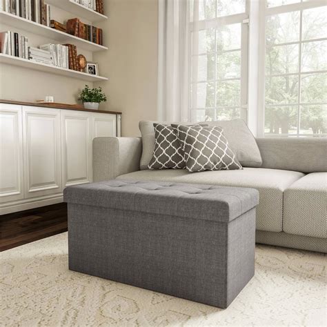 Large Foldable Storage Bench Ottoman Best Target Furniture Under 50