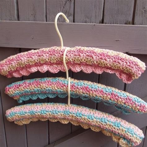 Crochet Covered Coat Hangers Covered Coat Hangers Coat Hanger Hanger