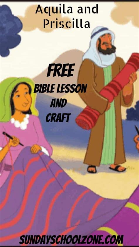 Free Aquila And Priscilla Bible Activities On Sunday School Zone