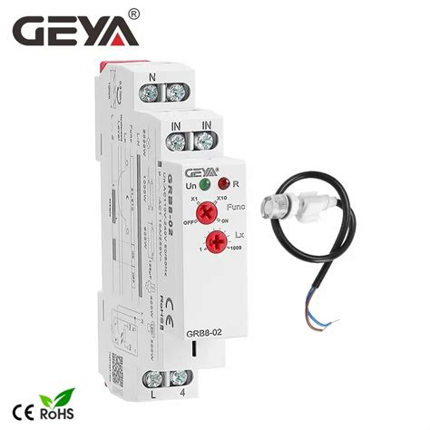 GEYA Temporizador Fotoel Ctrico GRB8 01 02 Din Interruptor Crep Sculo