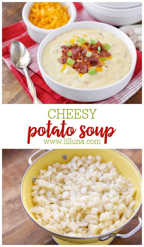 Easy Cheesy Potato Soup Just 5 Minutes To Prep Lil Luna