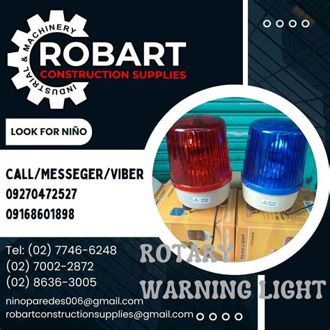 Rotary Warning Light Commercial Industrial Construction Tools