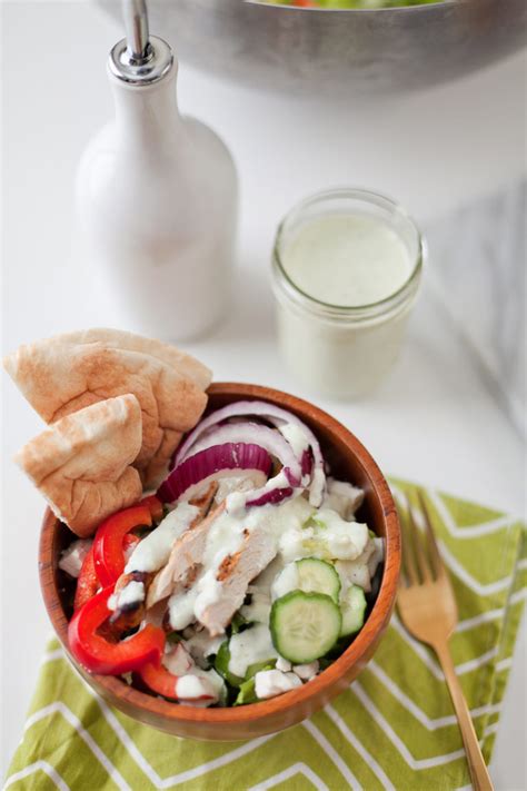 Greek Salad With Tzatziki Dressing And Chicken Fresh Mommy Blog