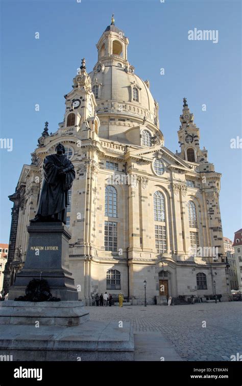 The Dresden Frauenkirche Church Of Our Lady Is A Lutheran Church In