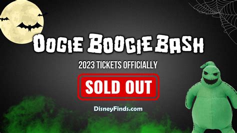 Disney Oogie Boogie Bash 2025 Tickets Dorothy W Boggs