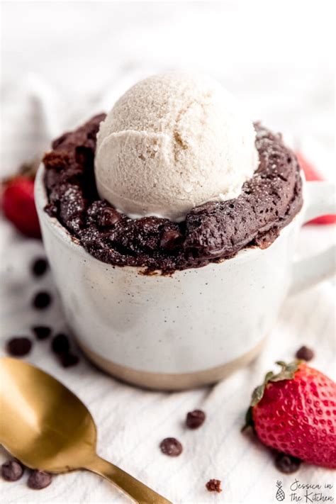 Chocolate Mug Cake Vegan Jessica In The Kitchen