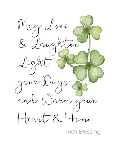 Irish Blessings Free Printables Hammons Nest Irish Blessing St