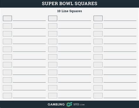 How To Run A Super Bowl Squares Pool Tips And Templates