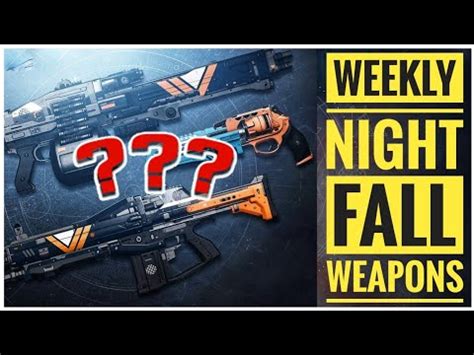 Destiny What S The Nightfall Weapon This Week Destiny Youtube