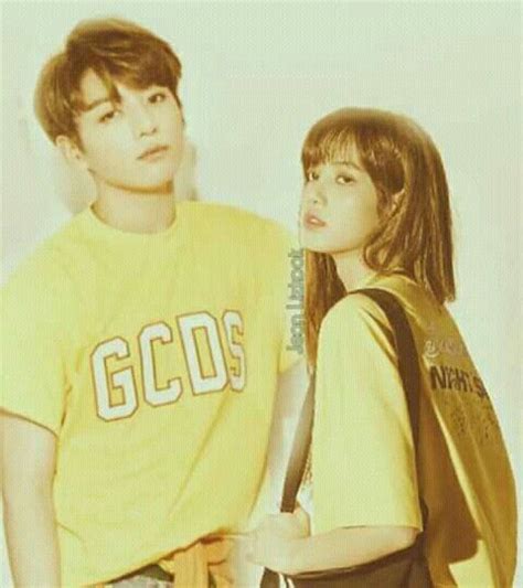 Lalisa Manoban And Jeon Jungkook Pothoshoot Yellow Couple Lizkook