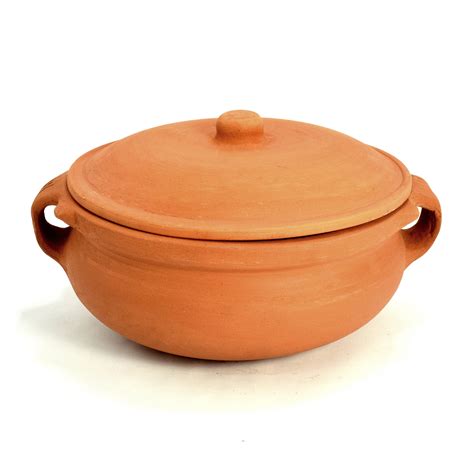 Earthenware Cooking Red Clay Pot Curry Potdish Terracotta Etsy