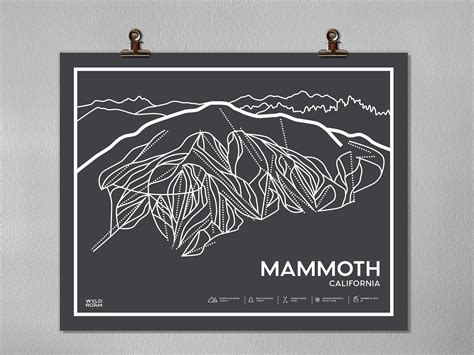 Mammoth Printable Ski Map, Mammoth Ski Map, Mammoth Trail Map, Mountain ...