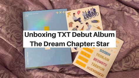 A Late UNBOXING Of TXT DEBUT Album The Dream Chapter Star YouTube