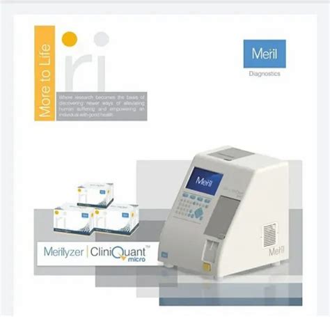 Meril Cliniquant Micro Semi Automated Biochemistry Analyzer Assays