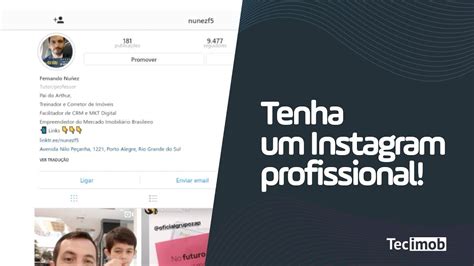 Como Ter Um Instagram Profissional Youtube