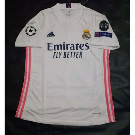 Jual Jersey Baju Bola Real Madrid Home Full Patch Champions