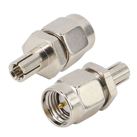 100 Pieces Sma Ts9 Connector Sma Male To Ts9 Male Plug Rf Coax Adapter Connector Nickelplated