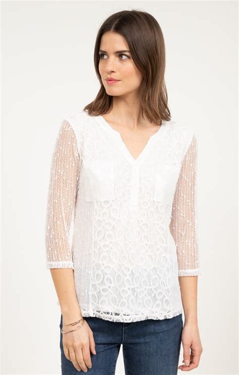 Pull Maille Fantaisie Details Sequins Armand Thiery