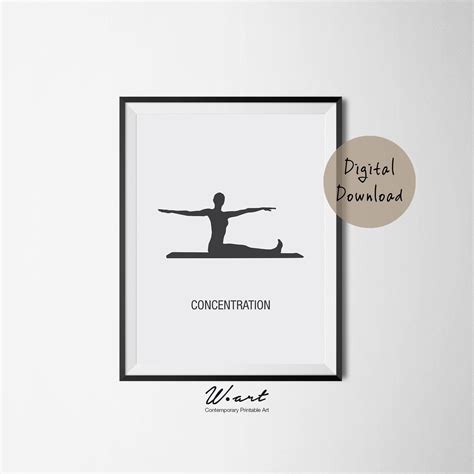 Pilates Poster Set Of 6 Pilates Poster Pilates Art Print Etsy