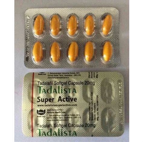 Tadalista Super Active 20 Mg At Rs 25 Stripe Cialis In Nagpur ID