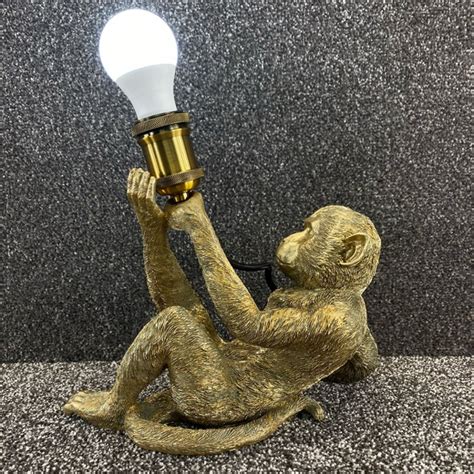 Gold Monkey Table Lamp