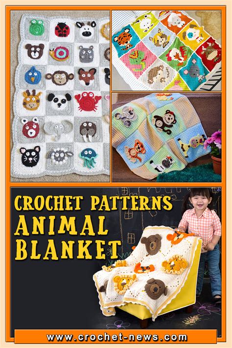 10 Crochet Animal Blanket Patterns Crochet News